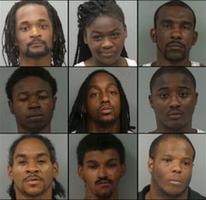 Top row: Robert Stephenson, Beonca McRath and Michael Davis. Second row: Stephon Thompson, Steven Martin and Trey Brewer. Third row: Demarco Harris, Nikko Fiertag and Andrew Henry